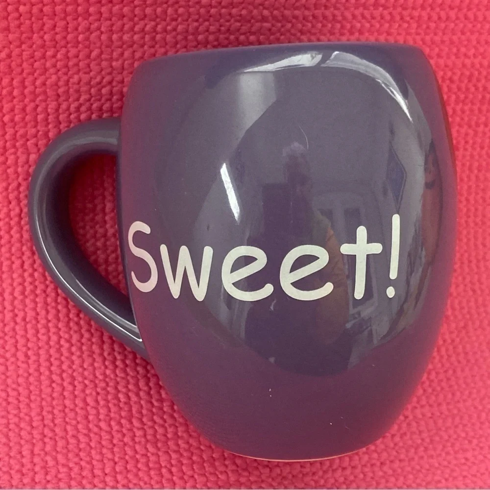 Authentic Disney Park Minnie Mouse SWEET Purple Coffee Mug Cup 20 oz
